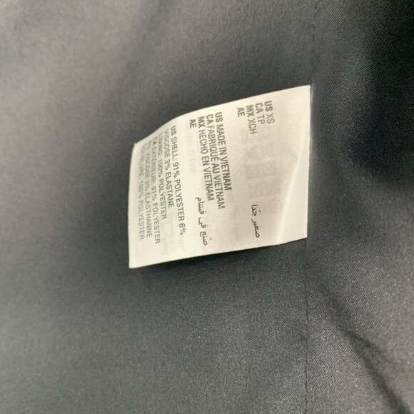 Bar III Blazer Black Windowpane Plaid Double Breasted Open Front - Picture 6 of 9